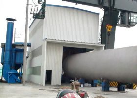 風(fēng)電塔筒內(nèi)外壁拋丸機的簡介