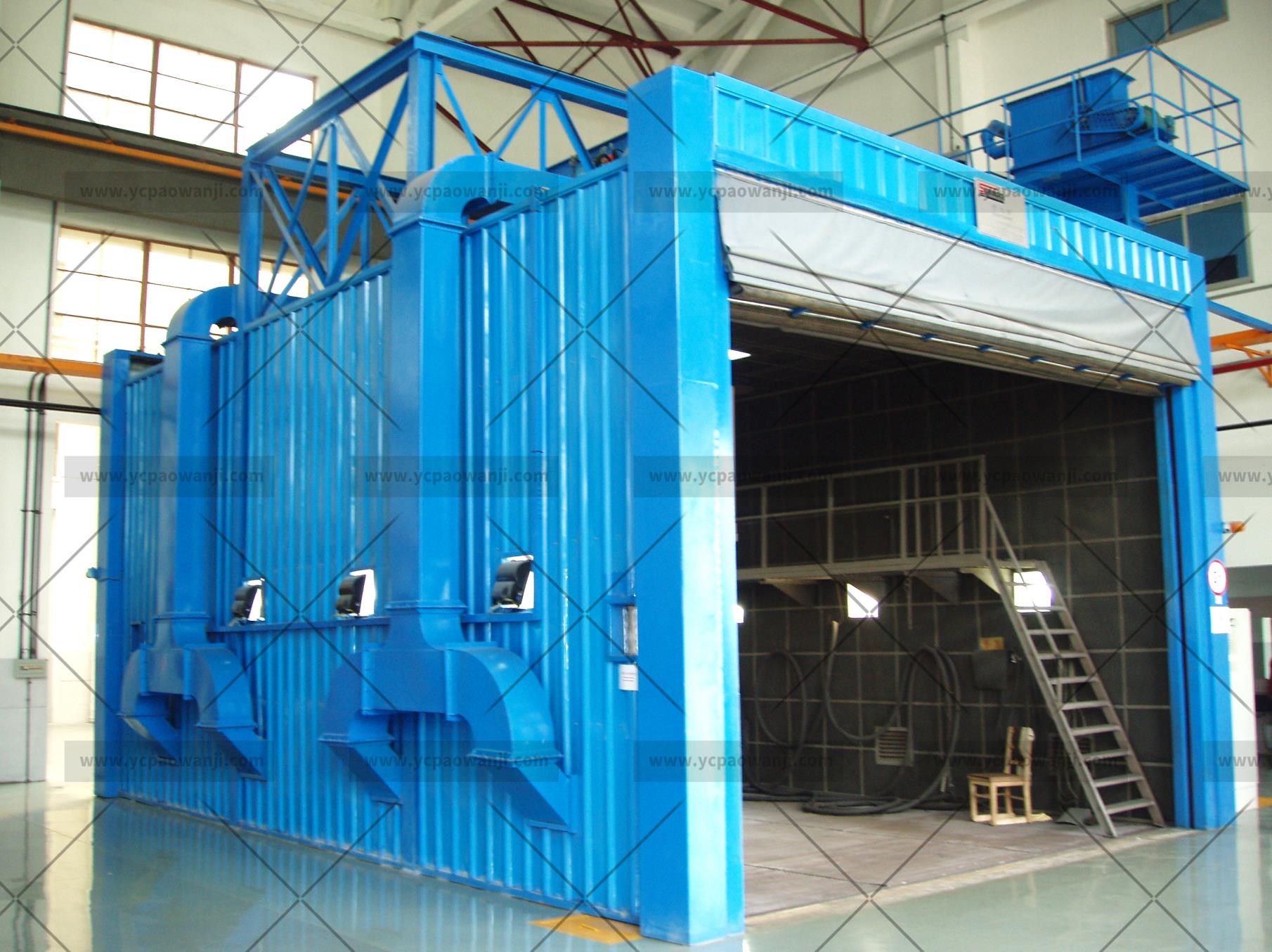 江蘇拋丸機除銹設備 機械回收式噴砂房有哪些特點?